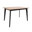 Home4you Söögilaud ROXBY 120x80xH76cm tamm/must_01 - AC88004 - 5713941135315 - BauMarket.ee