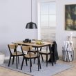 Home4you Söögilaud ROXBY 120x80xH76cm tamm/must_06 - AC88004 - 5713941135315 - BauMarket.ee
