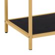 Home4you Riiul SEAFORD 77x35xH185cm must/kuldne_05 - AC88159 - 5713941137203 - BauMarket.ee
