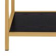 Home4you Riiul SEAFORD 77x35xH185cm must/kuldne_06 - AC88159 - 5713941137203 - BauMarket.ee