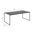 Home4you Diivanilaud INFINITY 120x60xH48cm must_02 - AC88216 - 5713941137401 - BauMarket.ee