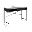 Home4you Kirjutuslaud ANGUS 110x50xH75cm must_02 - AC90079 - 5713941159533 - BauMarket.ee