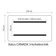 Home4you Kiigekatus CANADA 170x278cm tumerohelin_02 - T0993767 - 4741451991672 - BauMarket.ee