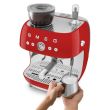 Espresso kohvimasin kohviveskiga Smeg 50`ndate stiil punane_05 - EGF03RDEU - 8017709329822