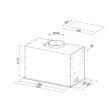 Õhupuhastaja Smeg integreeritav 52 cm 700 m3/h 69 dB rv teras_05 - KICGR52X2 - 8017709346065