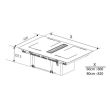 Õhupuhastiga pliidiplaat Beko 4 x induktsioon 82 cm 620 m3/h must_03 - HIXI84700UF - 8690842469275