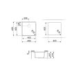 Valamu Smeg Quadra 45 cm alt monteeritav/tööpinnale paigaldus käsitsi graniit must_02 - VZP45N - 8017709294137
