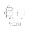 Valamu Smeg 45 cm Quadra pealt paigaldatav käsitsi graniit must_02 - VZ45N - 8017709311704