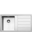 Valamu Smeg Mira 86 cm pealt/tasa paigaldatav nupuga roostevaba teras_01 - LFT861D - 8017709210441