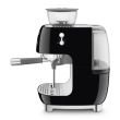 Espresso kohvimasin kohviveskiga Smeg 50`ndate stiil must_02 - EGF03BLEU - 8017709329846