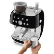 Espresso kohvimasin kohviveskiga Smeg 50`ndate stiil must_05 - EGF03BLEU - 8017709329846