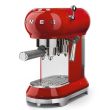 Espresso kohvimasin Smeg 50`ndate stiil punane_01 - ECF01RDEU - 8017709229870