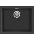 Valamu Smeg Quadra alt monteeritav 56 cm käsitsi graniit must_01 - VZP56N - 8017709294076