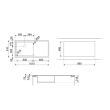 Valamu Smeg Mira 101 cm pealt/tasa paigaldatav nupuga roostevaba teras_02 - LFT100D - 8017709210410