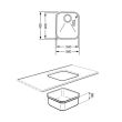 Valamu Smeg 36 cm alt monteeritav käsitsi vääristeras roostevaba teras_02 - UM40 - 8017709140199