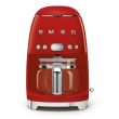 Filterkohvimasin Smeg 50`ndate stiil punane_01 - DCF02RDEU - 8017709280505