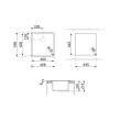 Valamu Smeg Quadra 45 cm alt monteeritav/tööpinnale paigaldus käsitsi graniit valge_02 - VZP45B - 8017709294113