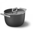 Haudepott Smeg 26cm 2 käepidet klaas kaanega must_02 - CKFC2611BLM - 8017709296810