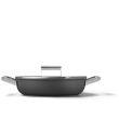 Sügav pann Smeg 28cm 2 käepidet klaas kaanega must_01 - CKFD2811BLM - 8017709296797