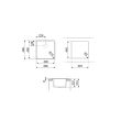 Valamu Smeg Quadra 45 cm alt monteeritav/tööpinnale paigaldus käsitsi graniit must_03 - VZP45N - 8017709294137