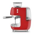 Espresso kohvimasin kohviveskiga Smeg 50`ndate stiil punane_02 - EGF03RDEU - 8017709329822