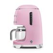 Filterkohvimasin Smeg 50`ndate stiil pastellroosa_02 - DCF02PKEU - 8017709302993
