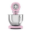 Köögikombain Smeg 50`ndate stiil 800 W pastellroosa_03 - SMF03PKEU - 8017709319212