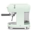 Espresso kohvimasin Smeg 50`ndate stiil pastellroheline_02 - ECF02PGEU - 8017709324780