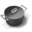 Haudepott Smeg 26cm 2 käepidet klaas kaanega must_03 - CKFC2611BLM - 8017709296810