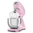 Köögikombain Smeg 50`ndate stiil 800 W pastellroosa_04 - SMF03PKEU - 8017709319212