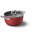 Haudepott Smeg 24cm 2 käepidet klaas kaanega punane_02 - CKFC2411RDM - 8017709296568
