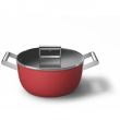 Haudepott Smeg 24cm 2 käepidet klaas kaanega punane_04 - CKFC2411RDM - 8017709296568
