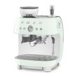 Espresso kohvimasin kohviveskiga Smeg 50`ndate stiil pastellroheline_04 - EGF03PGEU - 8017709329860