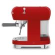 Espresso kohvimasin Smeg 50`ndate stiil punane_02 - ECF02RDEU - 8017709324797