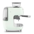 Espresso kohvimasin kohviveskiga Smeg 50`ndate stiil pastellroheline_03 - EGF03PGEU - 8017709329860