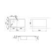 Valamu Smeg Mira 86 cm pealt/tasa paigaldatav nupuga roostevaba teras_02 - LFT861D - 8017709210441