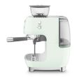Espresso kohvimasin kohviveskiga Smeg 50`ndate stiil pastellroheline_02 - EGF03PGEU - 8017709329860