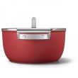 Haudepott Smeg 24cm 2 käepidet klaas kaanega punane_06 - CKFC2411RDM - 8017709296568