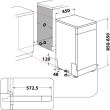 Nõudepesumasin Whirlpool 45 cm 44 dB valge_02 - WSFO3O34PF - 8003437234422