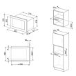 Mikrolaineahi Smeg Linea integreeritav 25 l 1000/900 W must_02 - FMI125N - 8017709279561