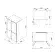 Külmik Smeg Colonial 187 cm 385/196 l 39 dB elektrooniline juhtimine NoFrost kreem_03 - FQ60CPO6 - 8017709341497