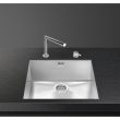 Valamu Smeg Quadra 52 cm alt monteeritav käsitsi vääristeras roostevaba teras_02 - VSTQ502 - 8017709127732