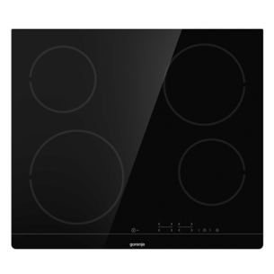Gorenje | Hob | ECT641BSC | Vitroceramic | Number of burners/cooking zones 4 | Touch | Timer | Black | Display