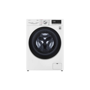 LG | F2DV5S7S1E | Washing Machine With Dryer | Energy efficiency class D | Front loading | Washing capacity 7 kg | 1200 RPM | Depth 46 cm | Width 60 cm | Display | LED | Drying system | Drying capacity 5 kg | Steam function | Direct drive | Wi-Fi | White