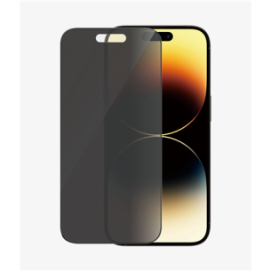 PanzerGlass | Screen protector | Apple | iPhone 14 Pro | Glass | Black | Ultra-Wide Fit; Easy installation; Privacy Filter; Fingerprint resistant | Privacy