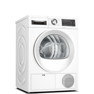 Bosch | Dryer Machine | WQG242AMSN Series 6 | Energy efficiency class A++ | Front loading | 9 kg | Sensitive dry | LED | Depth 61.3 cm | Steam function | White