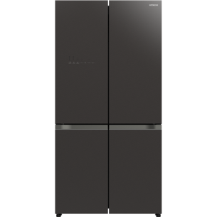 Hitachi | Refrigerator with Vacuum compartment | R-WB640VRU0-1 (GMG) | Energy efficiency class E | Free standing | Side by side | Height 184 cm | No Frost system | Fridge net capacity 372 L | Freezer net capacity 197 L | Display | 41 dB | Glass Mauve Gray