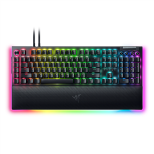 Razer | Mechanical Gaming Keyboard | BlackWidow V4 Pro | Gaming Keyboard | RGB LED light | US | Wired | Black | Numeric keypad | Green Switches