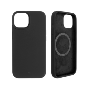 Fixed | MagFlow with MagSafe support | Back cover | Apple | iPhone 14 | Liquid silicon | Black
