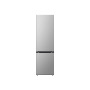 LG | Refrigerator | GBV3200DPY | Energy efficiency class D | Free standing | Combi | Height 203 cm | No Frost system | Fridge net capacity 277 L | Freezer net capacity 110 L | Display | 35 dB | Silver